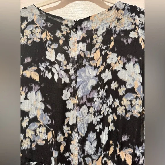 Mango Faux Wrap Midi Dress - Large - Picture 11 of 12